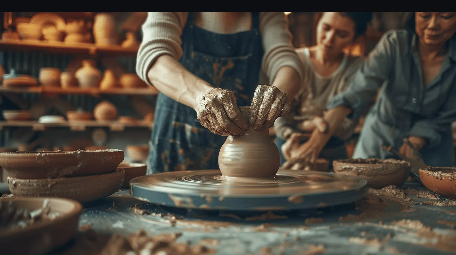Atelier Poterie, team building en entreprise, vue d'ensemble