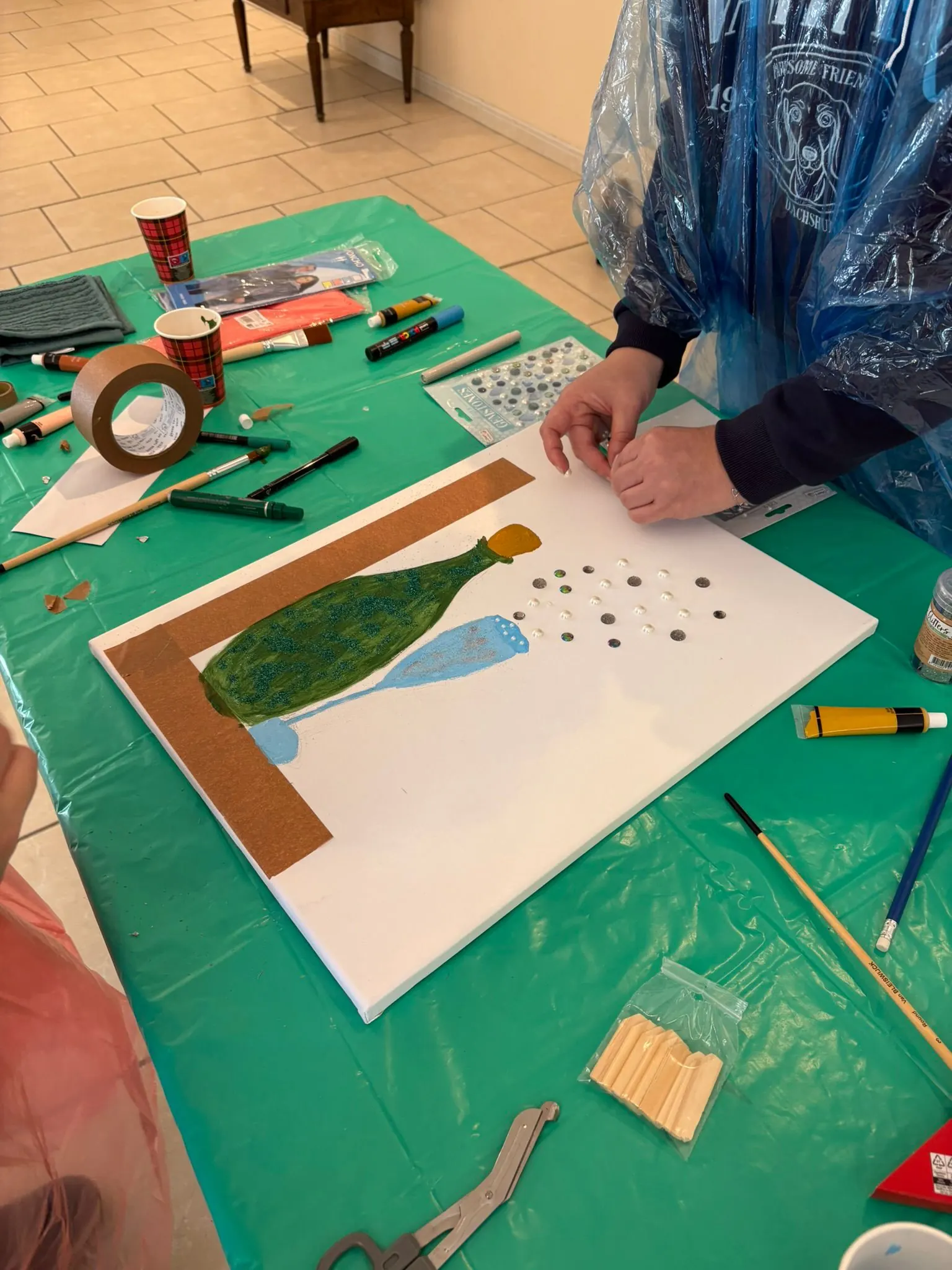 Fresque Géante Collective, matériel et mise en place sur le lieu de l'événement