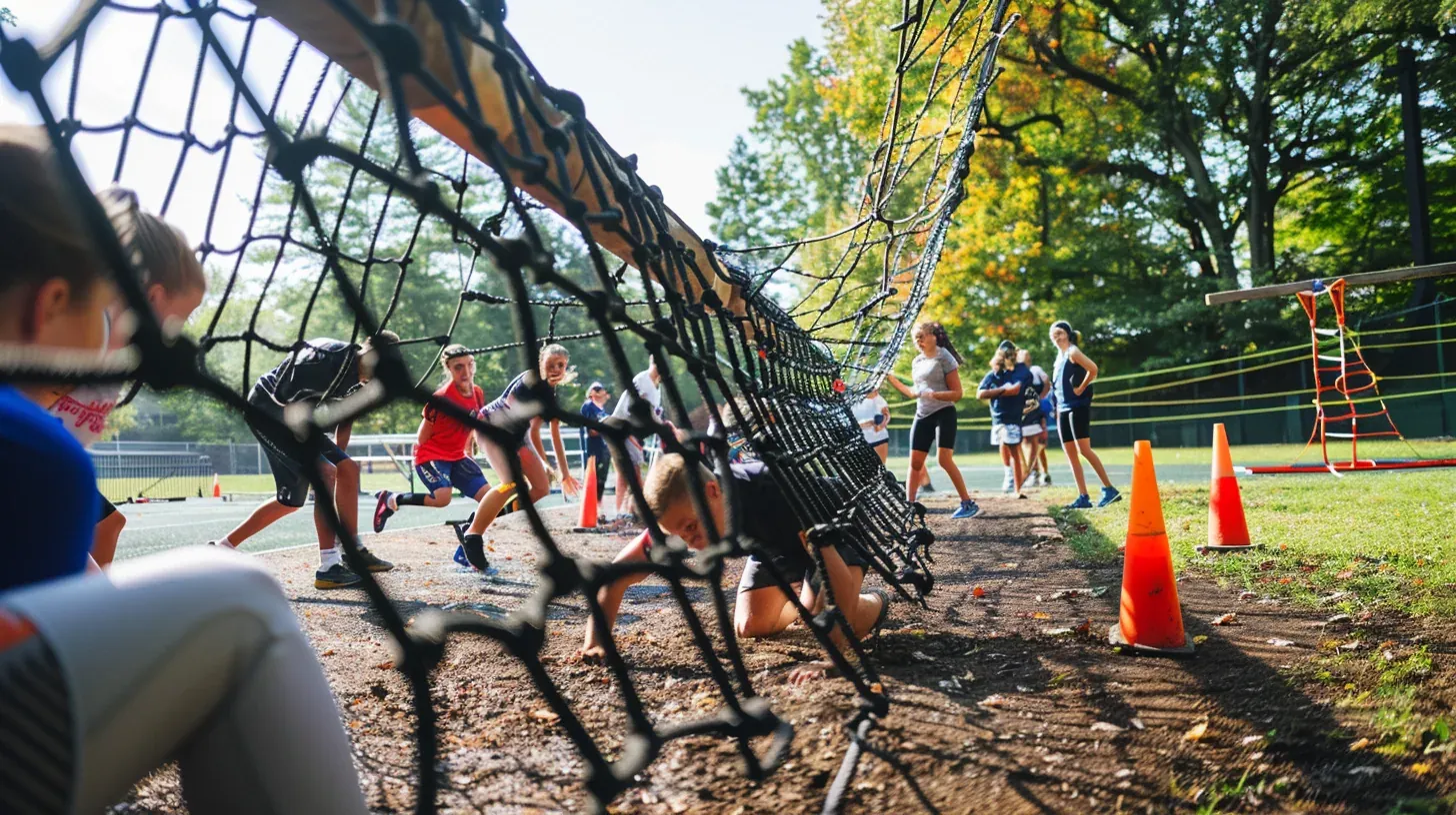 Olympiades Multi Jeux, équipes en action pendant l'activité