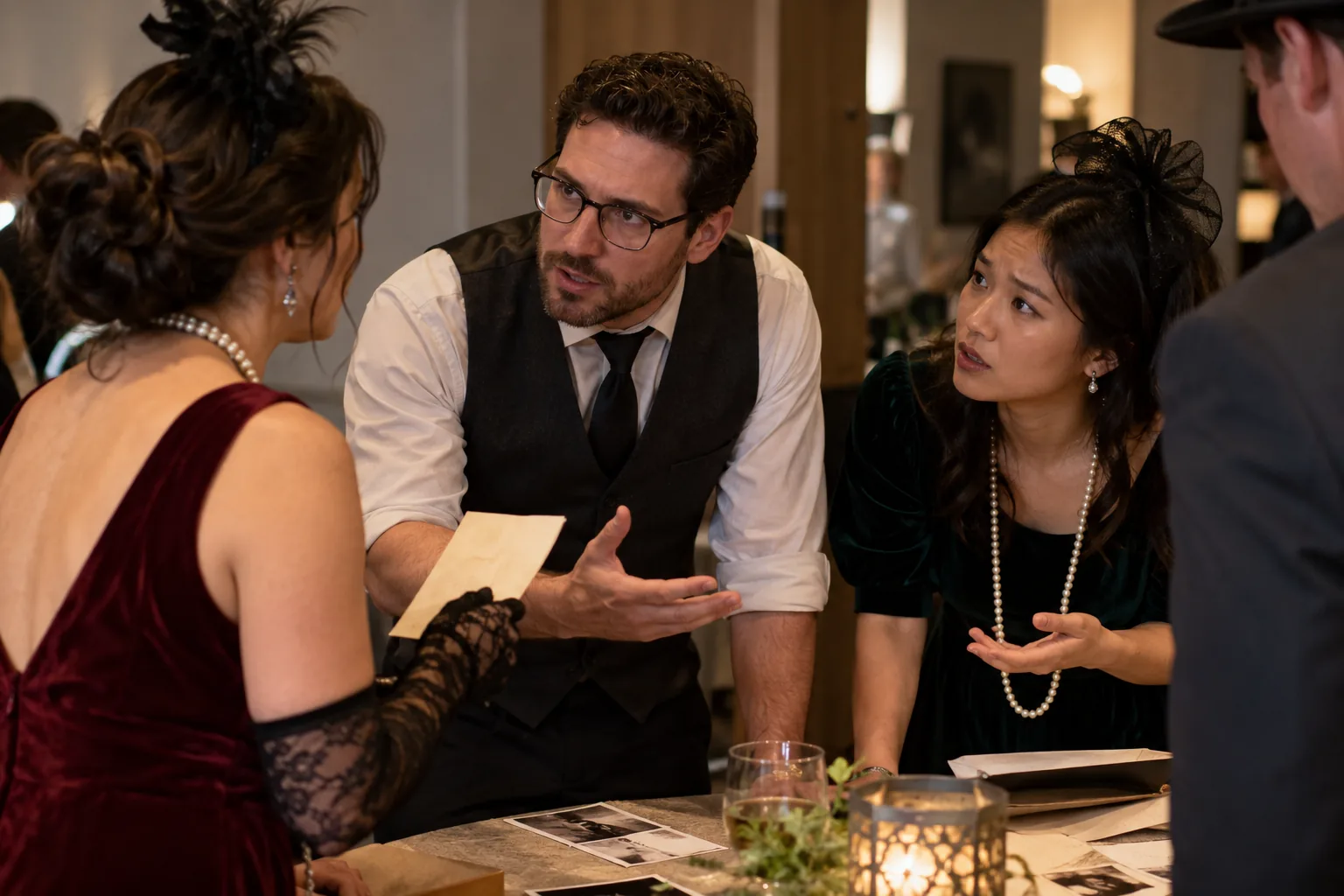 Murder Party, matériel et mise en place sur le lieu de l'événement
