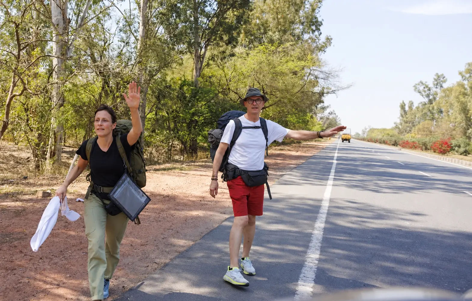 Rallye Express : Sac au Dos, équipes en action pendant l'activité