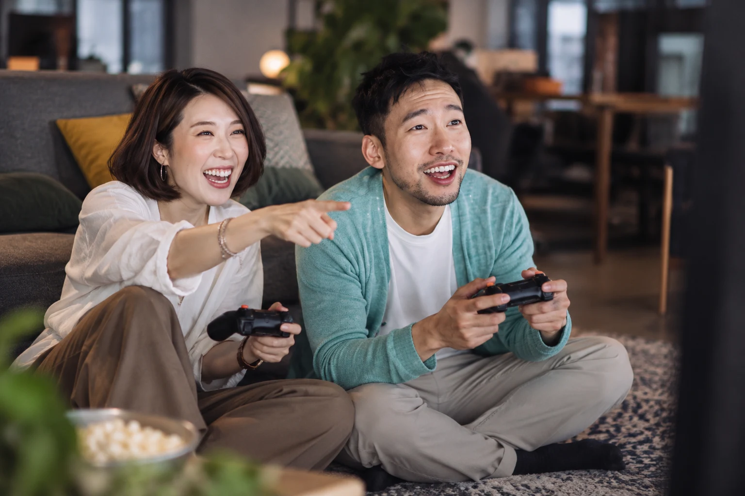Tournoi de Playstation, moment de cohésion d'équipe réussi
